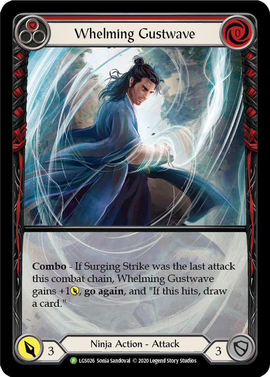 Whelming Gustwave (Red) [LGS026] (Promo)  Rainbow Foil | Webway Games