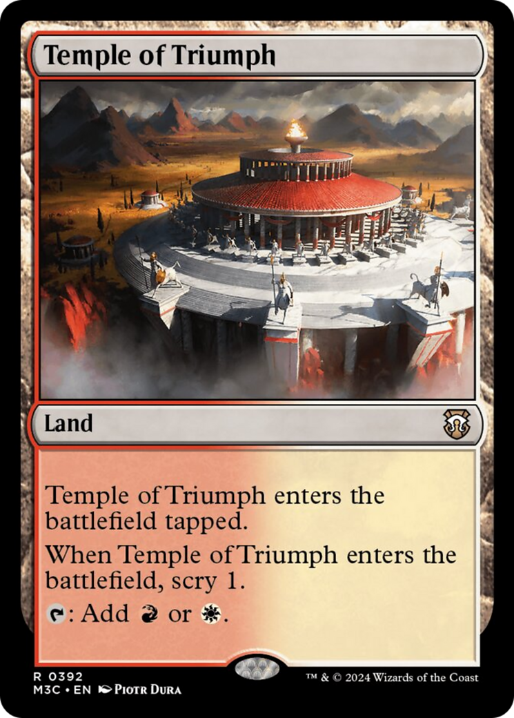 Temple of Triumph (Ripple Foil) [Modern Horizons 3 Commander] | Webway Games