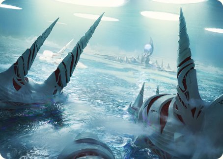 Seachrome Coast Art Card [Phyrexia: All Will Be One Art Series] | Webway Games
