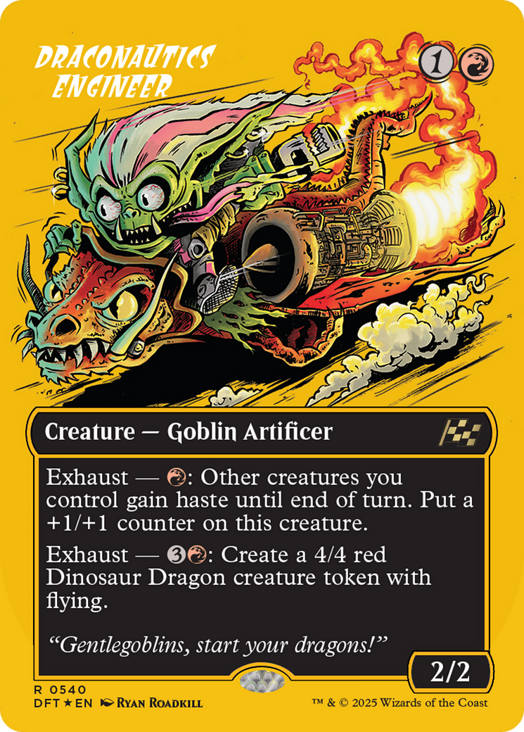 Draconautics Engineer (Borderless) (First-Place Foil) [Aetherdrift] | Webway Games