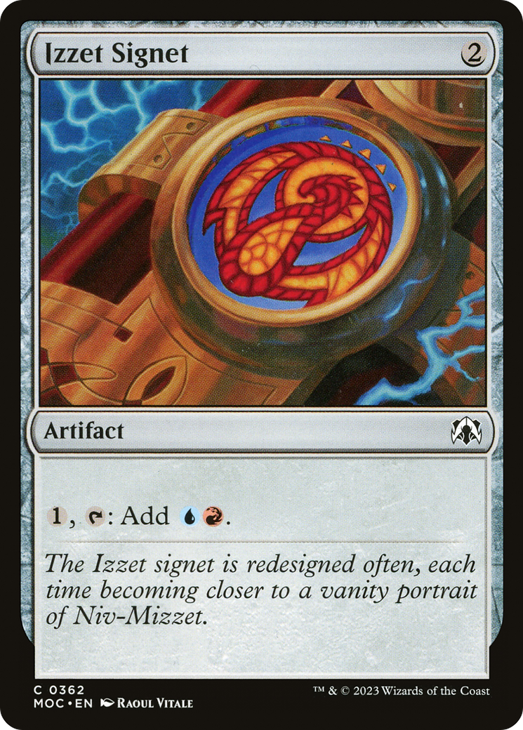 Izzet Signet [March of the Machine Commander] | Webway Games