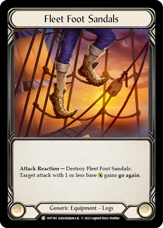 Fleet Foot Sandals [OUT182] (Outsiders)  Rainbow Foil | Webway Games