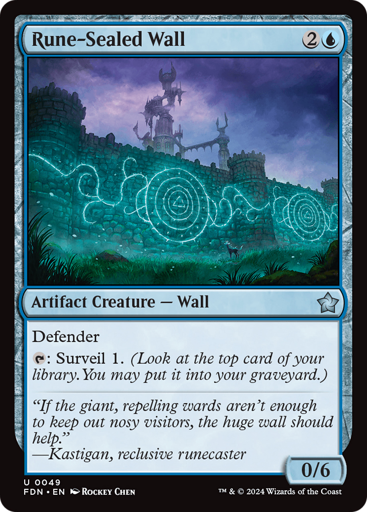 Rune-Sealed Wall [Foundations] | Webway Games