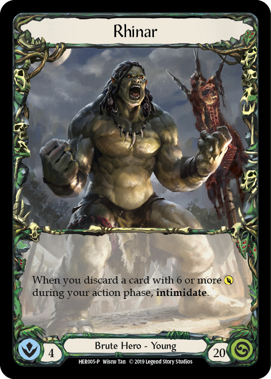 Rhinar [HER005-P] (Promo)  1st Edition Rainbow Foil | Webway Games