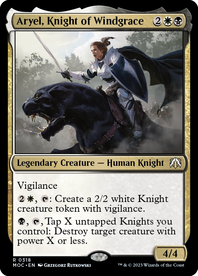 Aryel, Knight of Windgrace [March of the Machine Commander] | Webway Games