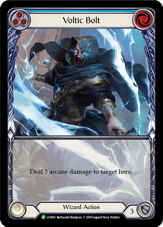 Voltic Bolt (Blue) [LGS043] (Promo)  Rainbow Foil | Webway Games