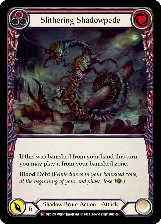 Slithering Shadowpede [DTD109] (Dusk Till Dawn)  Rainbow Foil | Webway Games