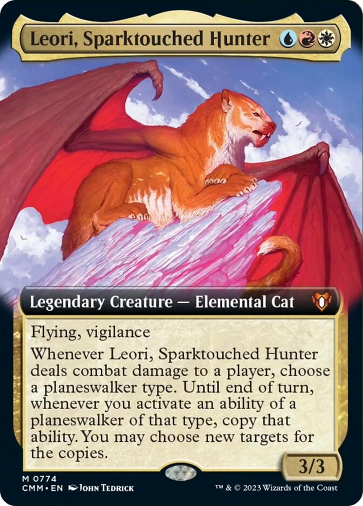 Leori, Sparktouched Hunter (Extended Art) [Commander Masters] | Webway Games