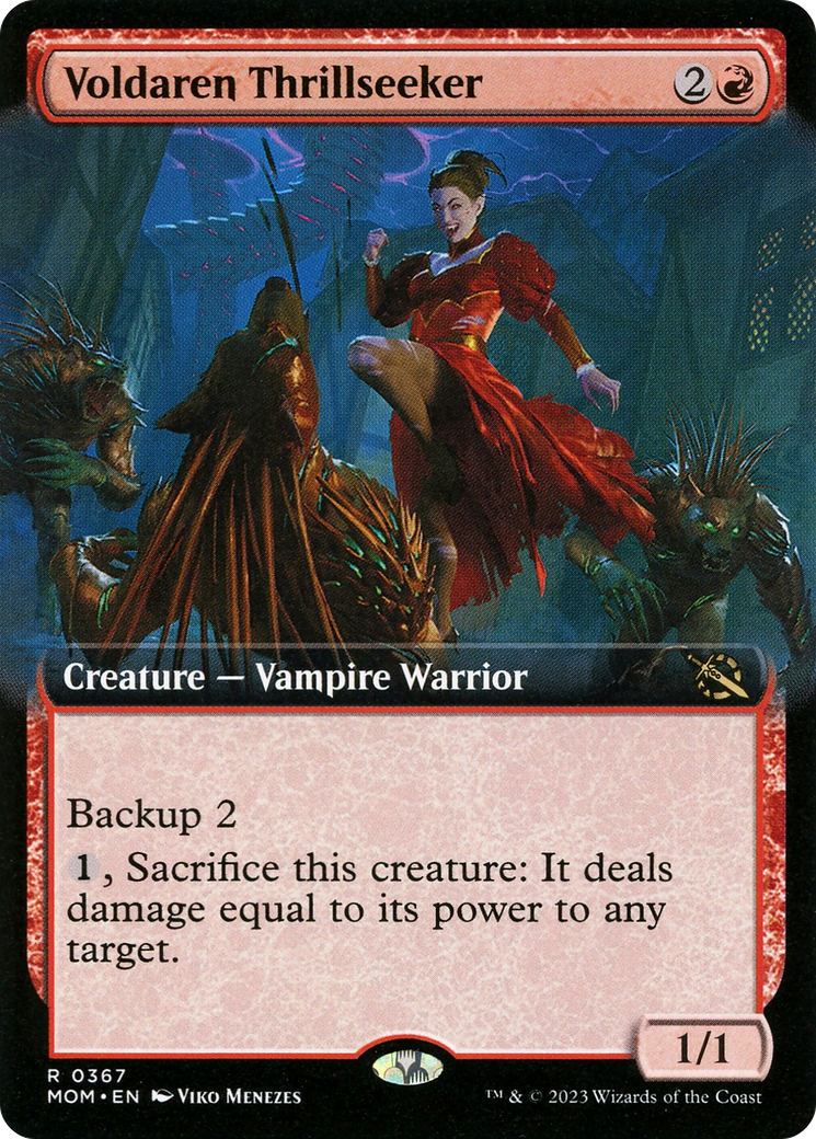 Voldaren Thrillseeker (Extended Art) [March of the Machine] | Webway Games