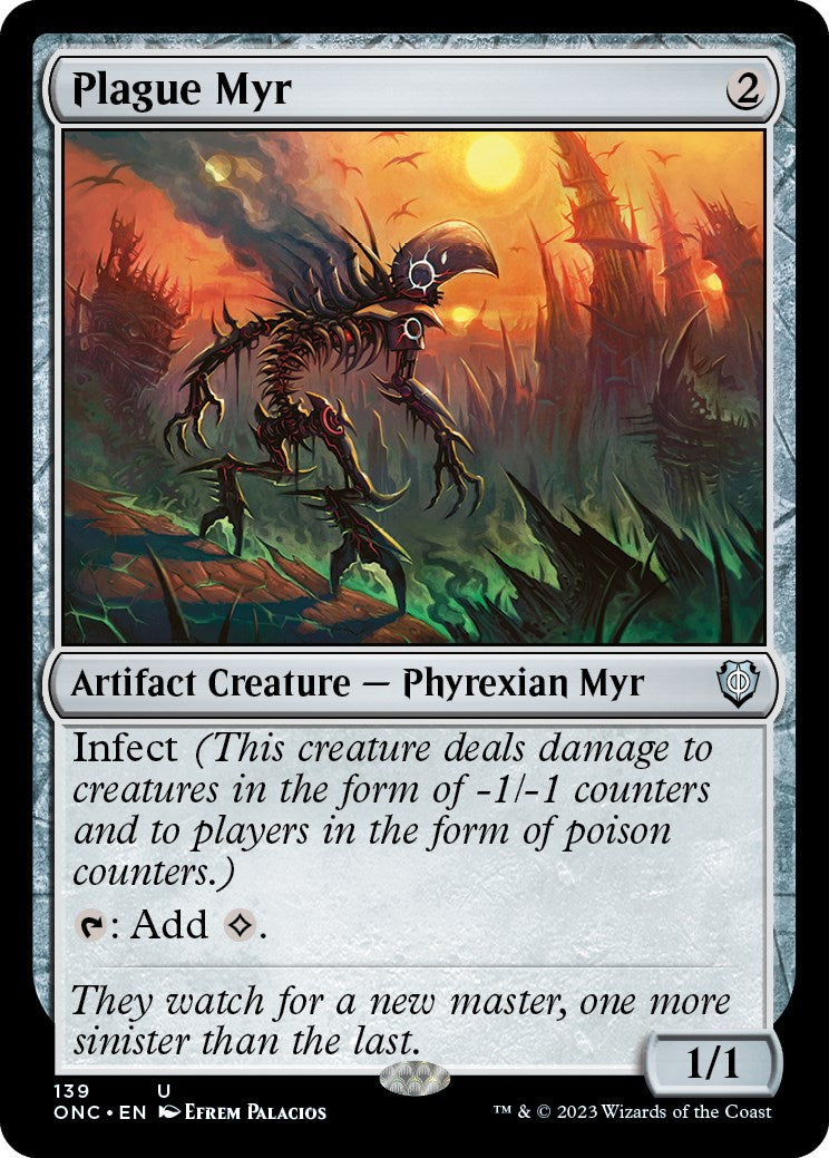 Plague Myr [Phyrexia: All Will Be One Commander] | Webway Games