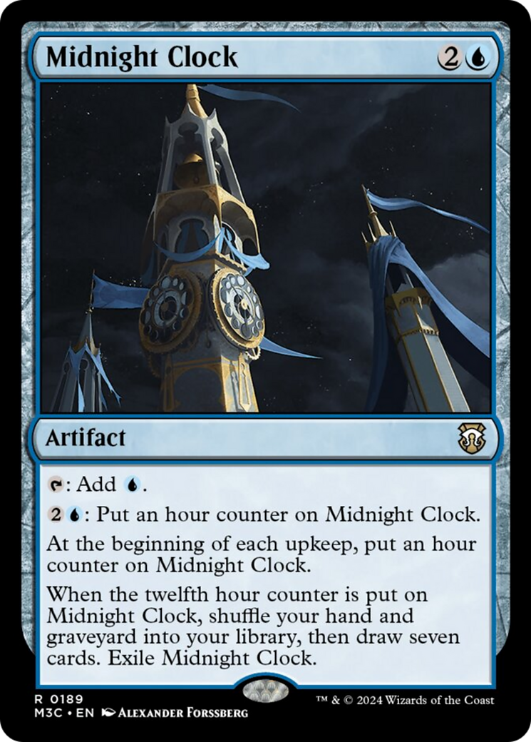 Midnight Clock (Ripple Foil) [Modern Horizons 3 Commander] | Webway Games