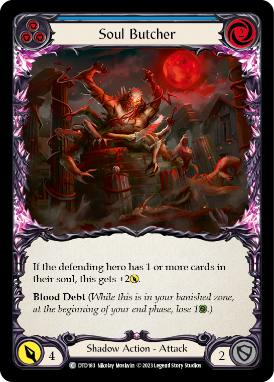 Soul Butcher (Blue) [DTD183] (Dusk Till Dawn)  Rainbow Foil | Webway Games