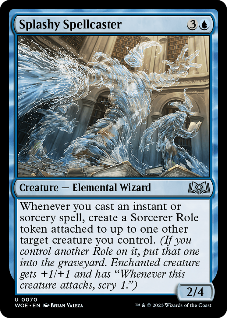 Splashy Spellcaster [Wilds of Eldraine] | Webway Games