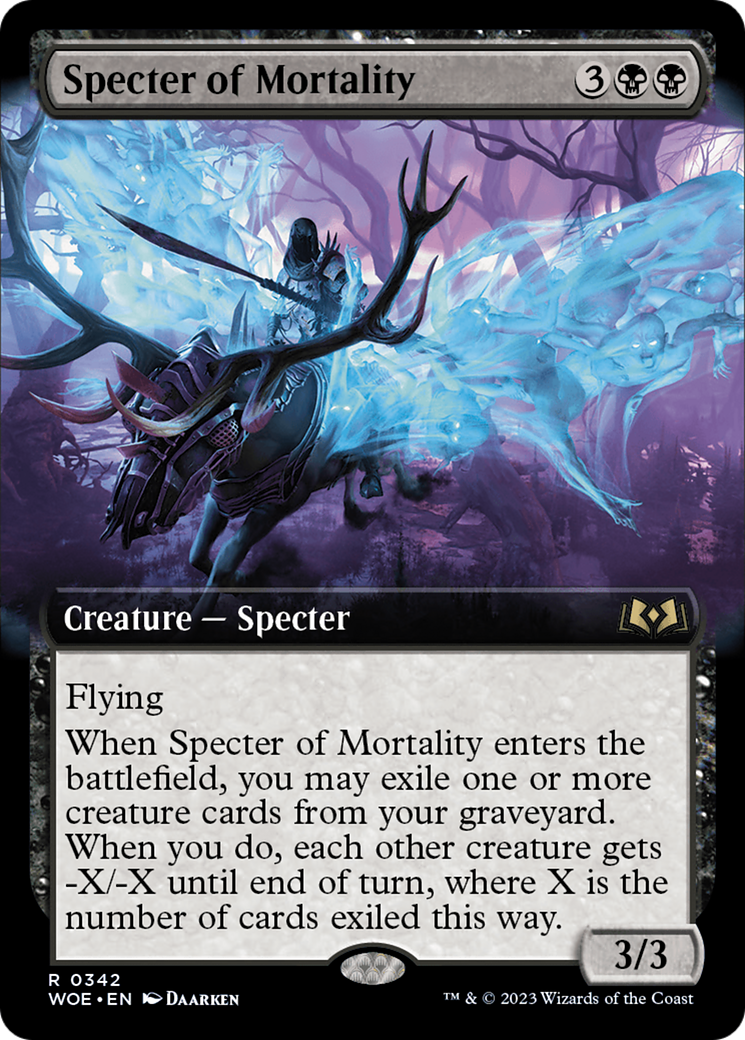 Specter of Mortality (Extended Art) [Wilds of Eldraine] | Webway Games