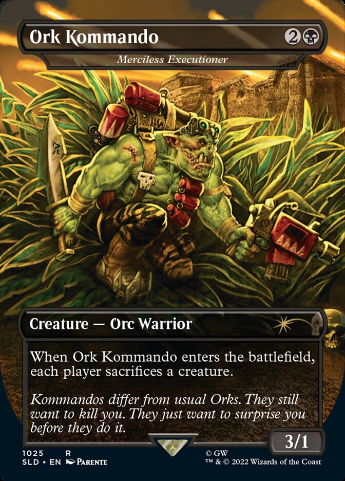Ork Kommando - Merciless Executioner (Borderless) [Secret Lair Drop Series] | Webway Games