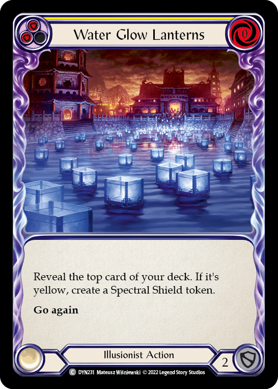 Water Glow Lanterns (Yellow) [DYN231] (Dynasty) | Webway Games