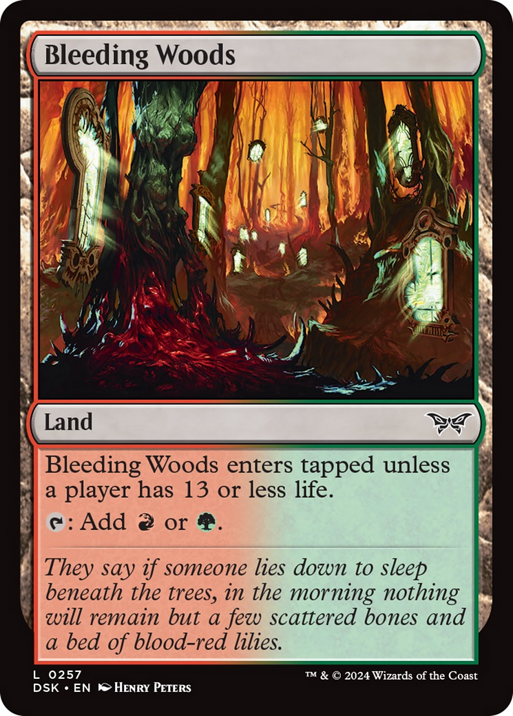 Bleeding Woods [Duskmourn: House of Horror] | Webway Games