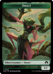 Insect // Energy Reserve Double-Sided Token [Modern Horizons 3 Tokens] | Webway Games
