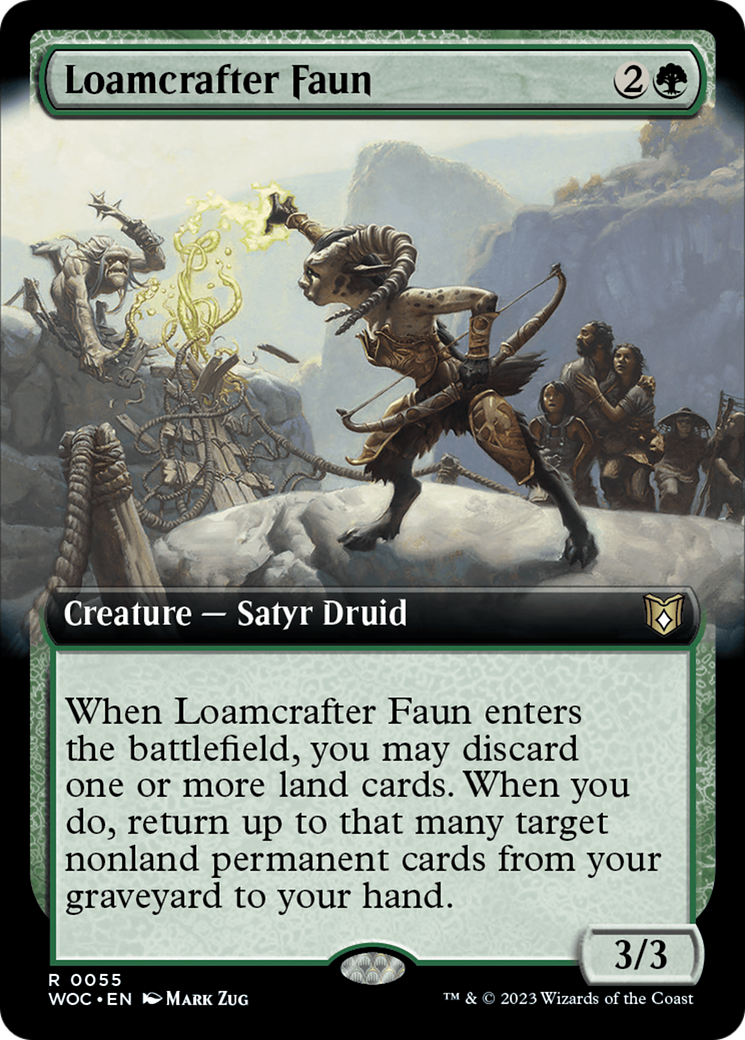 Loamcrafter Faun (Extended Art) [Wilds of Eldraine Commander] | Webway Games