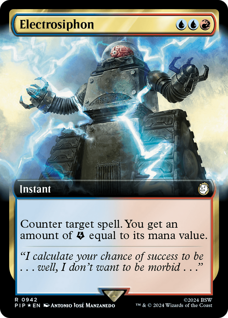 Electrosiphon (Extended Art) (Surge Foil) [Fallout] | Webway Games