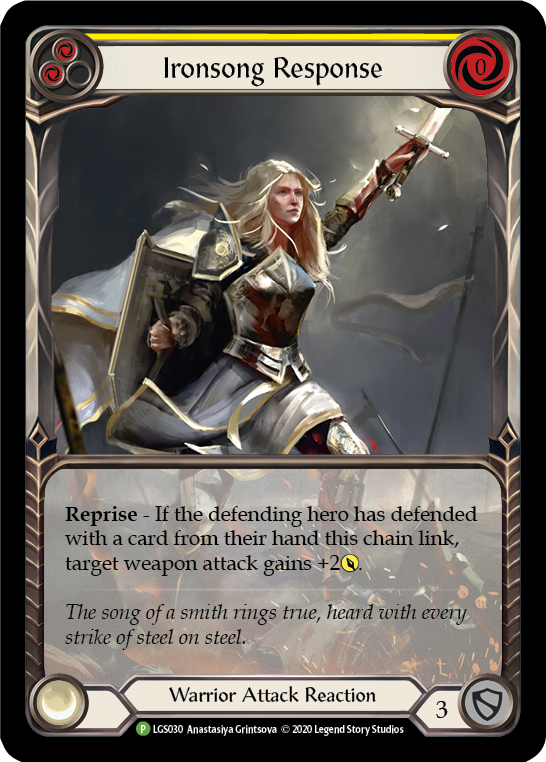 Ironsong Response (Yellow) [LGS030] (Promo) | Webway Games