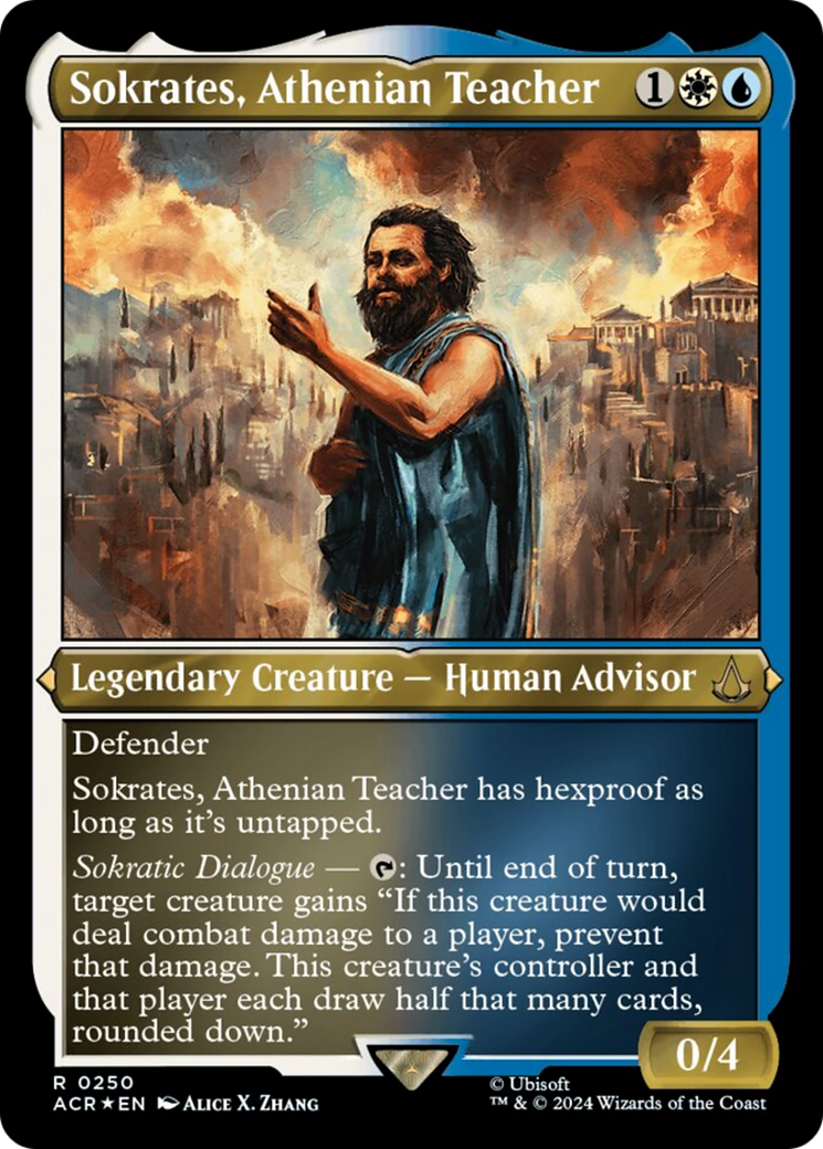 Sokrates, Athenian Teacher (Foil Etched) [Assassin's Creed] | Webway Games