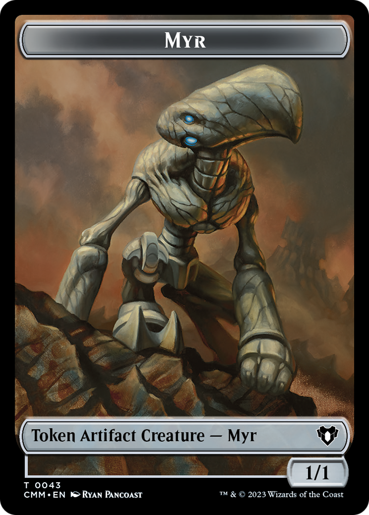 Eldrazi Scion // Myr Double-Sided Token [Commander Masters Tokens] | Webway Games