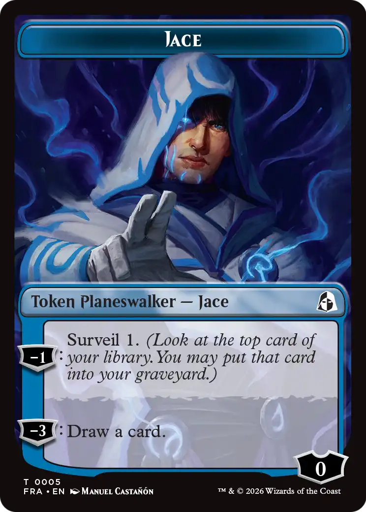 Illusion // Jace Double-Sided Token [Reality Fracture Tokens] | Webway Games