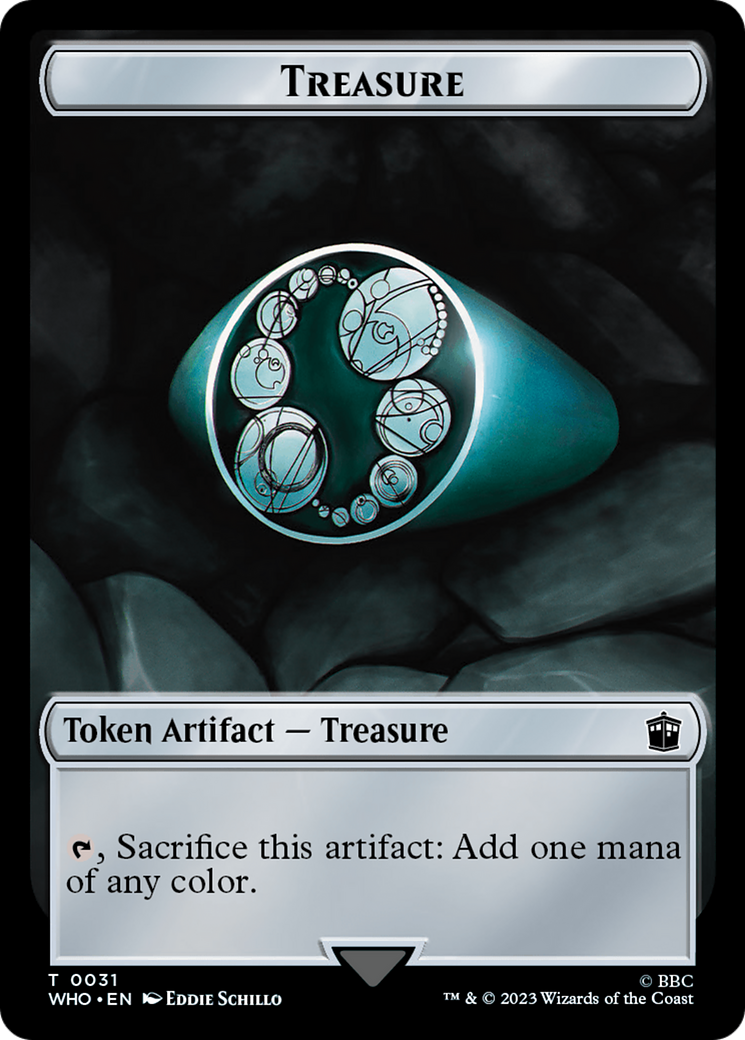 Dalek // Treasure (0031) Double-Sided Token [Doctor Who Tokens] | Webway Games