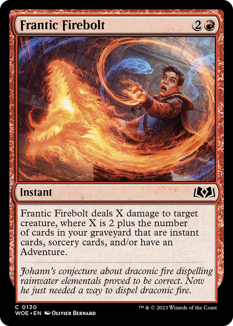 Frantic Firebolt [Wilds of Eldraine] | Webway Games
