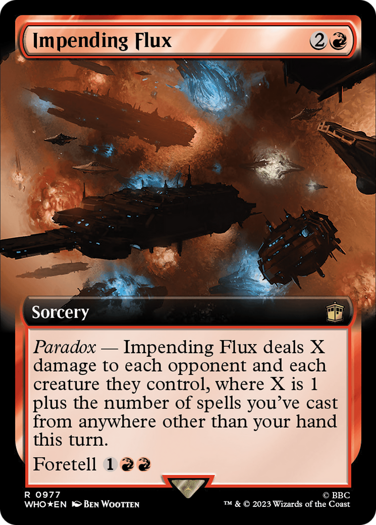 Impending Flux (Extended Art) (Surge Foil) [Doctor Who] | Webway Games