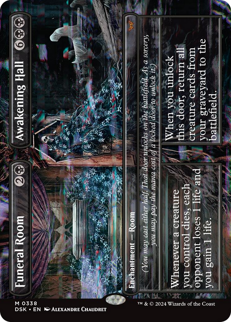 Funeral Room // Awakening Hall (Borderless) [Duskmourn: House of Horror] | Webway Games