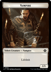 Vampire (0004) // Vampire Demon Double-Sided Token [The Lost Caverns of Ixalan Commander Tokens] | Webway Games