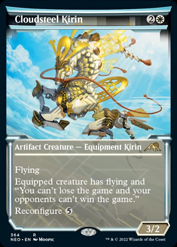 Cloudsteel Kirin (Showcase Soft Glow) [Kamigawa: Neon Dynasty] | Webway Games