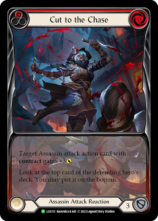 Cut to the Chase (Red) [LGS113] (Promo)  Rainbow Foil | Webway Games