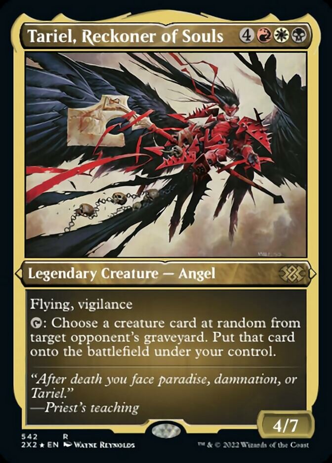 Tariel, Reckoner of Souls (Foil Etched) [Double Masters 2022] | Webway Games