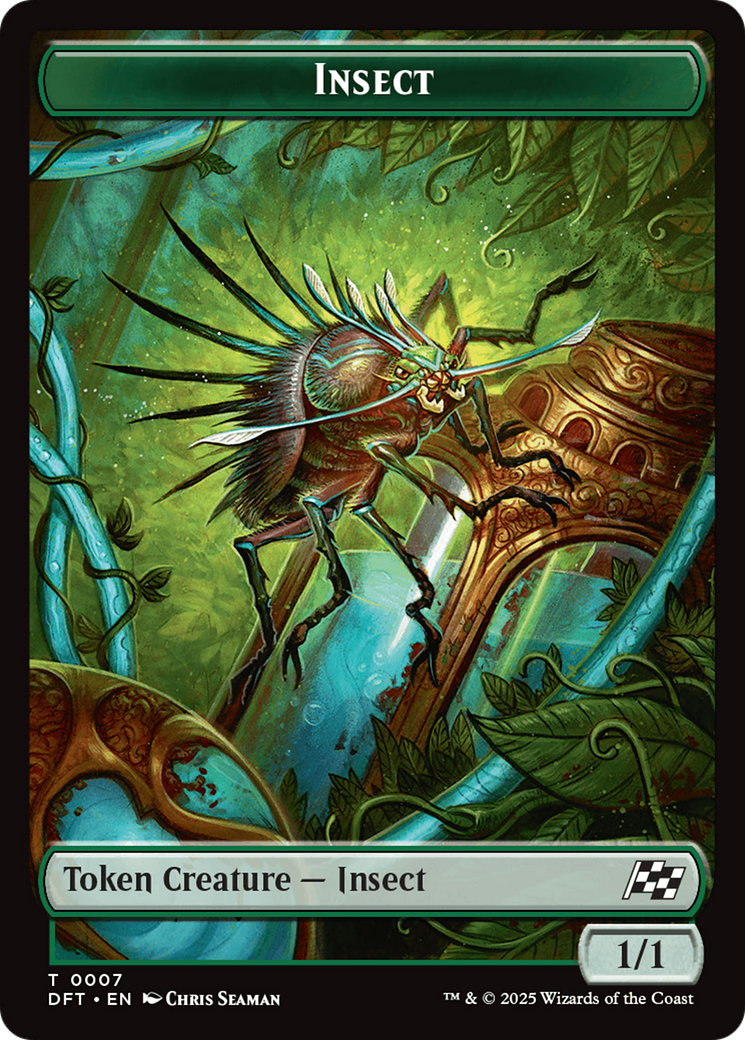 Insect // Elephant Double-Sided Token [Aetherdrift Tokens] | Webway Games