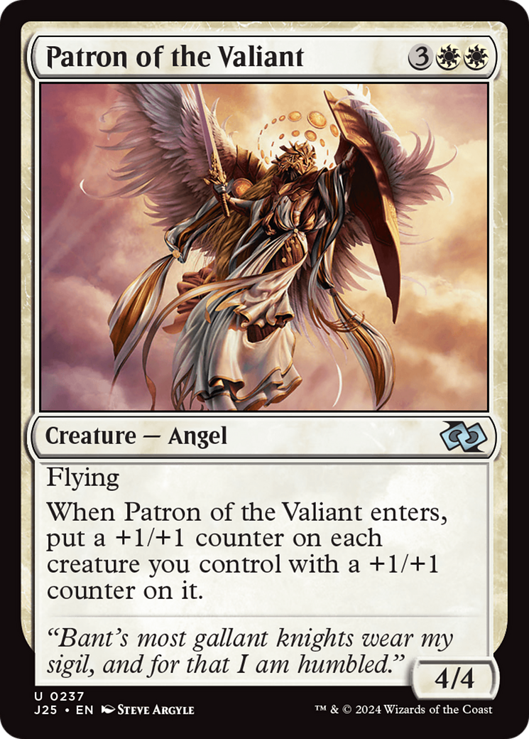 Patron of the Valiant [Foundations Jumpstart] | Webway Games