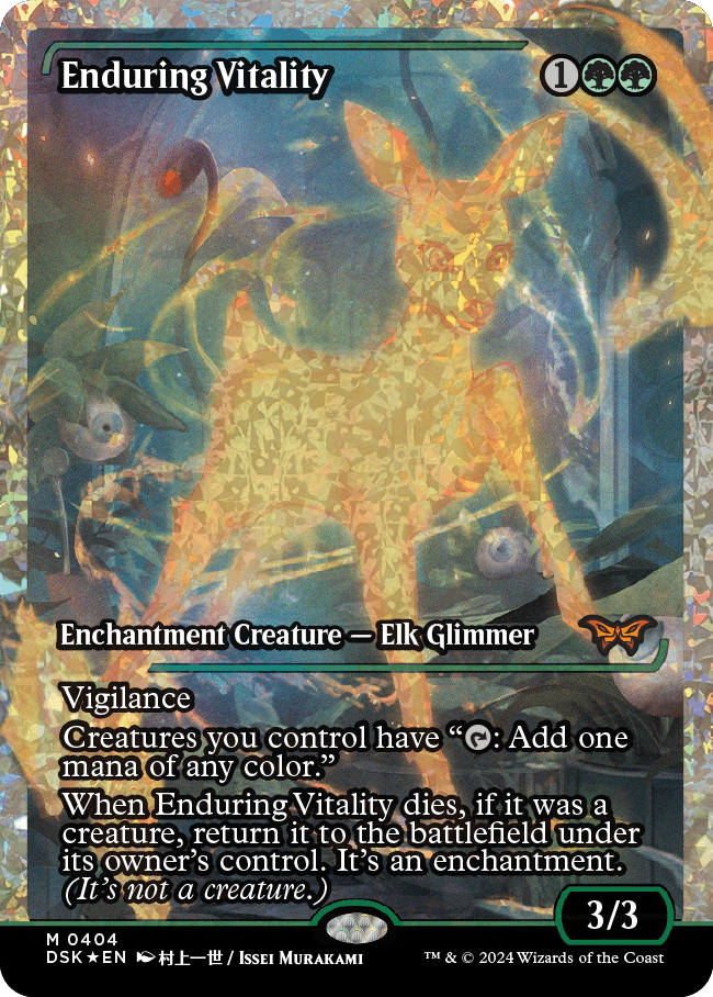Enduring Vitality (Japan Showcase Fracture Foil) [Duskmourn: House of Horror] | Webway Games