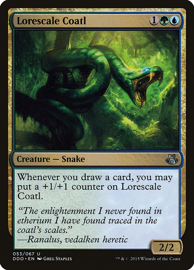 Lorescale Coatl [Duel Decks: Elspeth vs. Kiora] | Webway Games