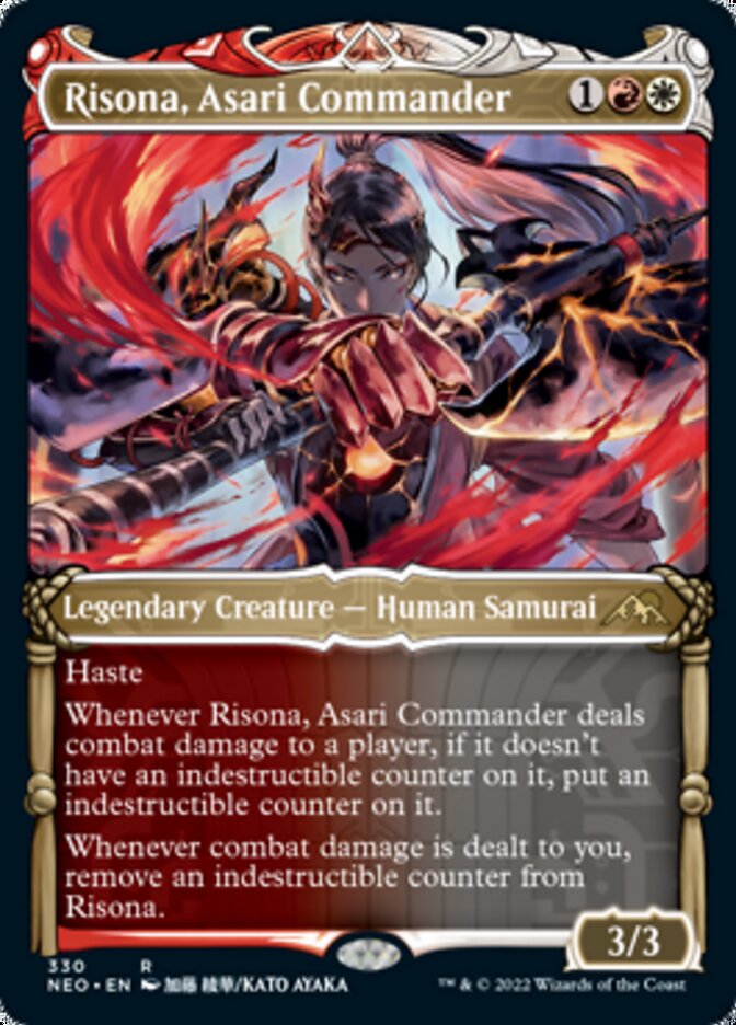 Risona, Asari Commander (Showcase Samurai) [Kamigawa: Neon Dynasty] | Webway Games