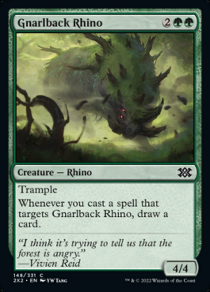 Gnarlback Rhino [Double Masters 2022] | Webway Games