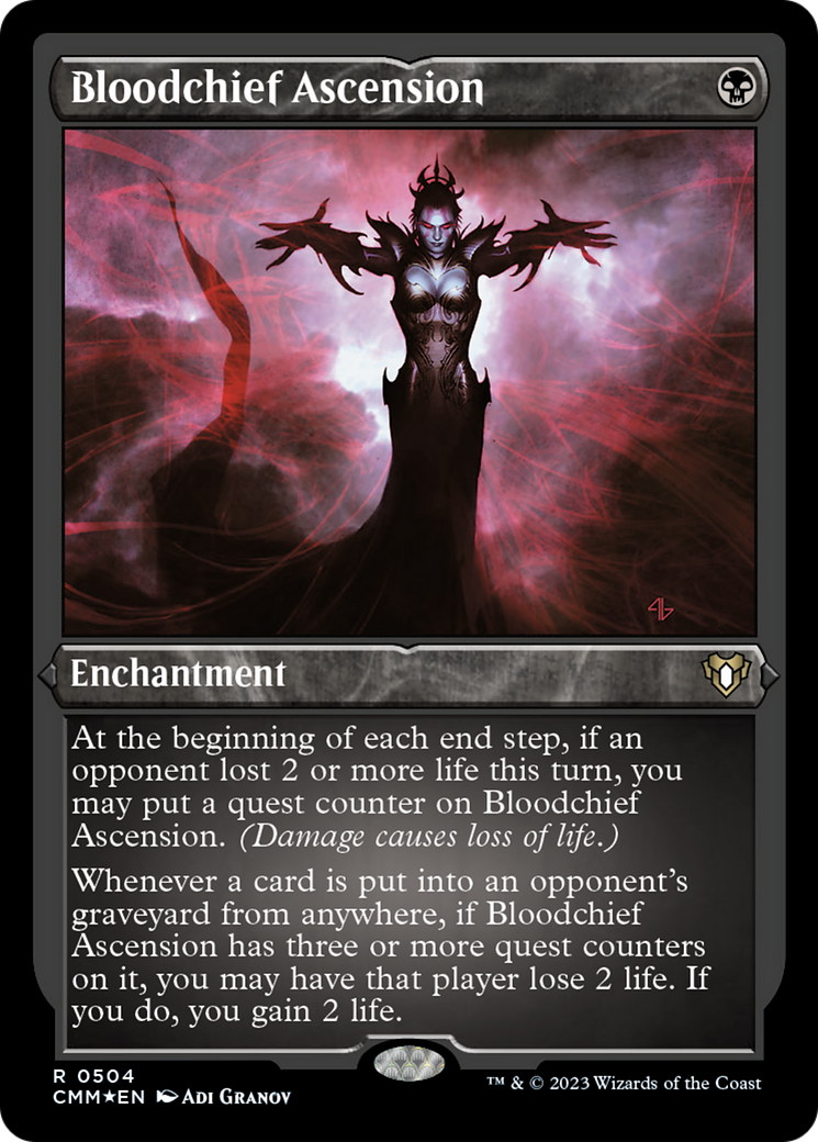 Bloodchief Ascension (Foil Etched) [Commander Masters] | Webway Games