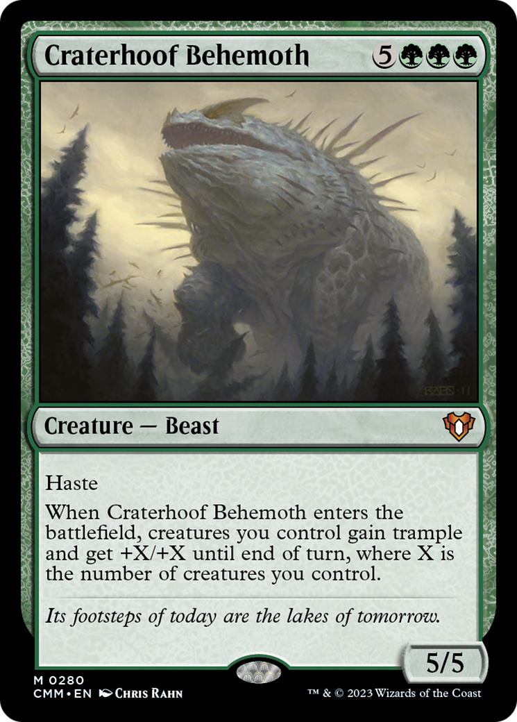 Craterhoof Behemoth [Commander Masters] | Webway Games