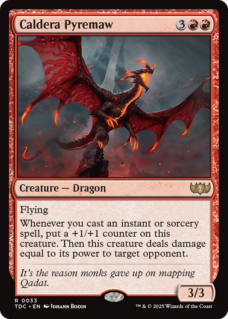 Caldera Pyremaw [Tarkir: Dragonstorm Commander] | Webway Games