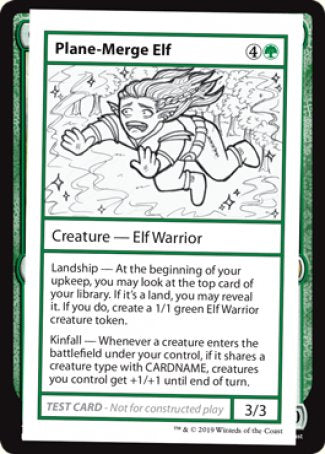 Plane-Merge Elf (2021 Edition) [Mystery Booster Playtest Cards] | Webway Games