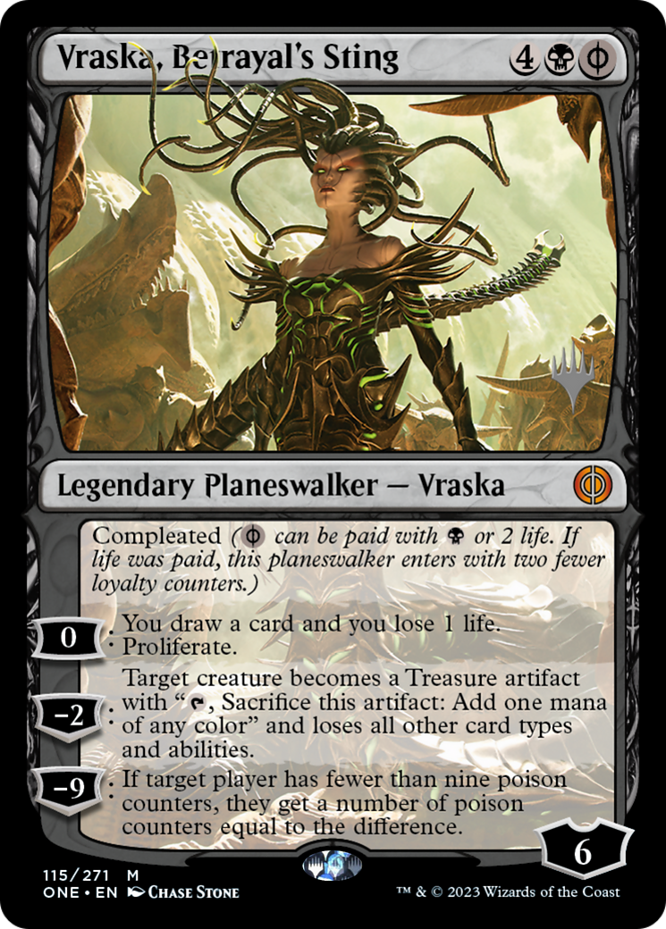 Vraska, Betrayal's Sting (Promo Pack) [Phyrexia: All Will Be One Promos] | Webway Games