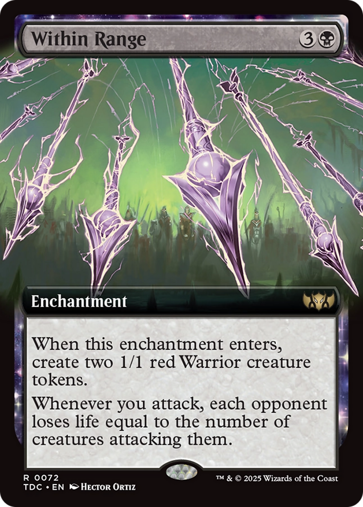 Within Range (Extended Art) [Tarkir: Dragonstorm Commander] | Webway Games