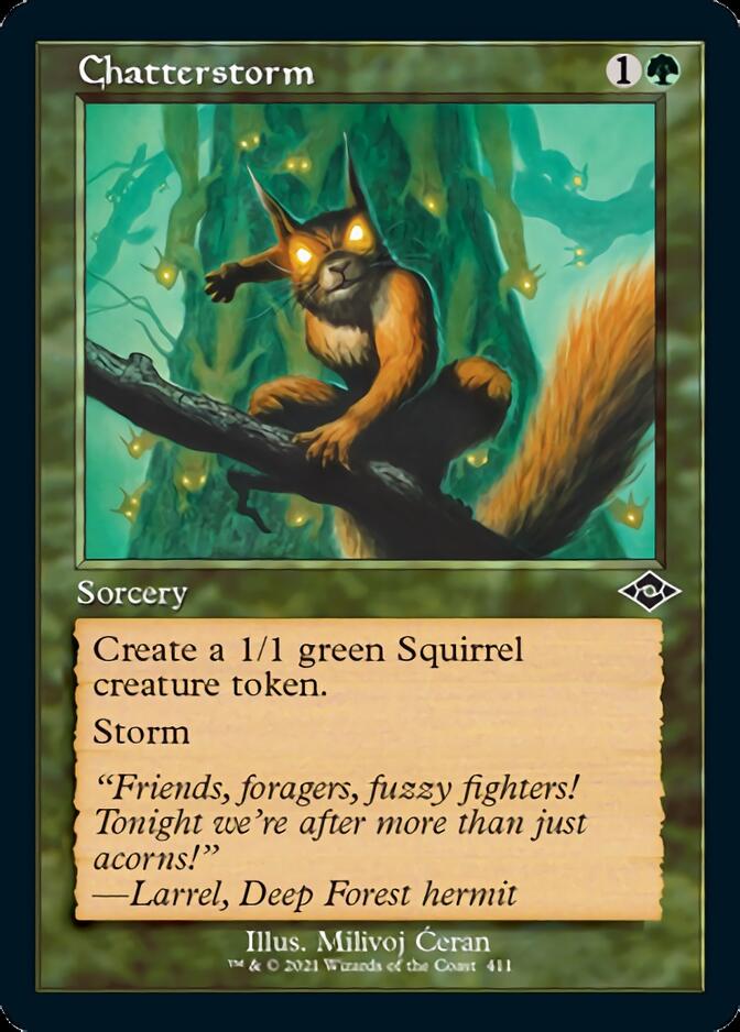 Chatterstorm (Retro Foil Etched) [Modern Horizons 2] | Webway Games