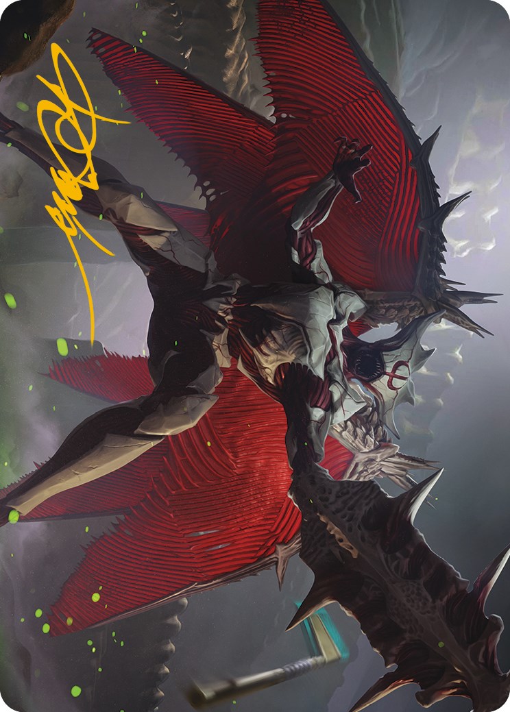 Phyrexian Vindicator Art Card (Gold-Stamped Signature) [Phyrexia: All Will Be One Art Series] | Webway Games